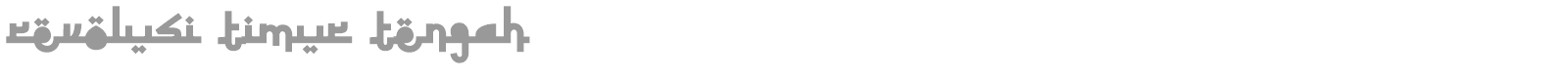 Revolusi Timur Tengah font preview